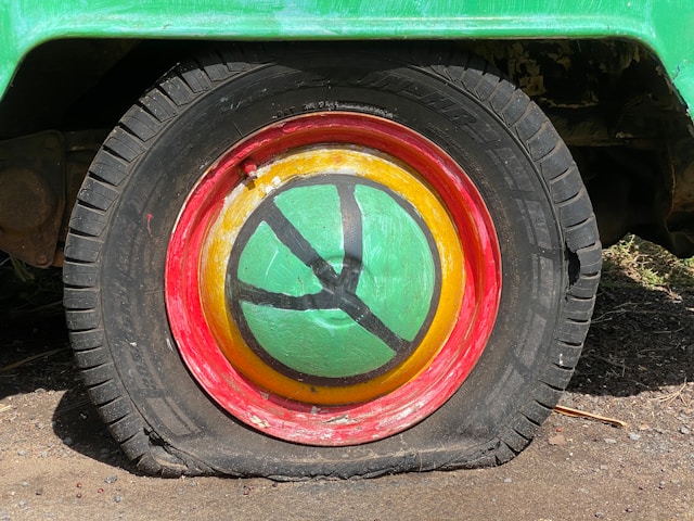 lekke autoband vervangen